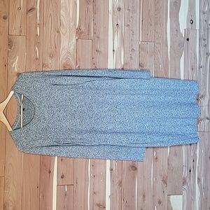Express Sweater Dress, Size L, Heather Grey